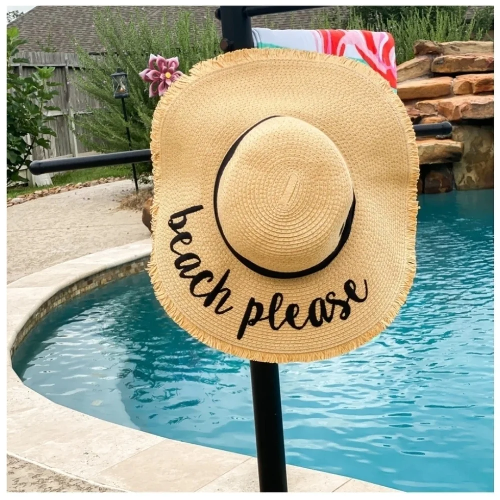Beach Please Floppy Hat